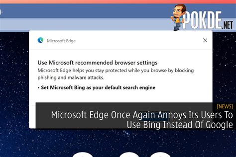 bing suck|Microsoft is once again pissing off Edge users who prefer Google over Bing.